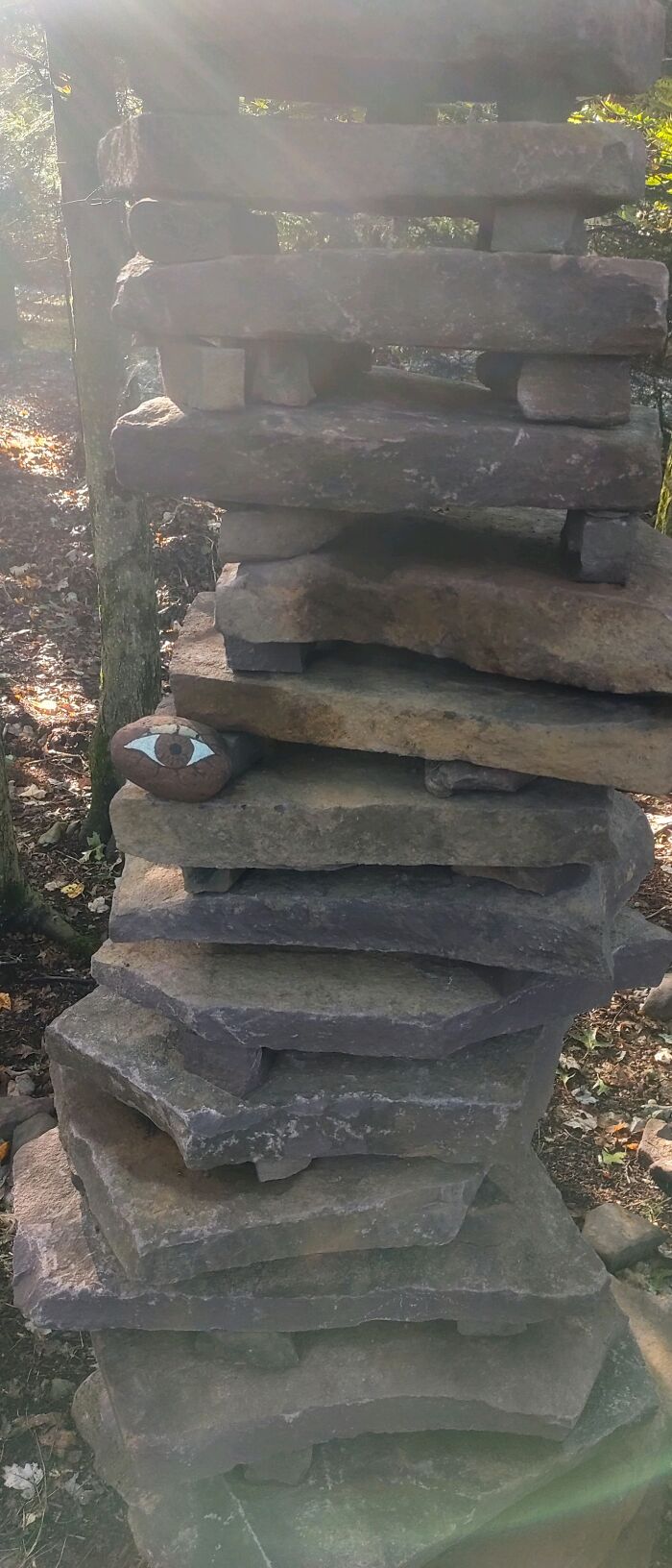 I Built A 9' Tall Rock Cairn In Noodle Style (6 Pics)