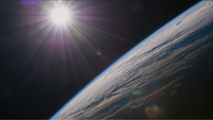 Picture of Earth in space