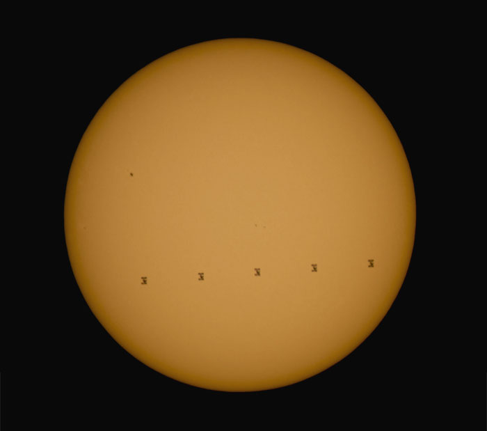Picture of sun in space