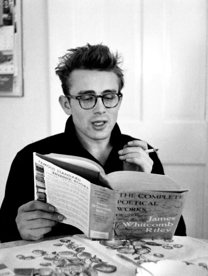 James Dean Reading Poetry