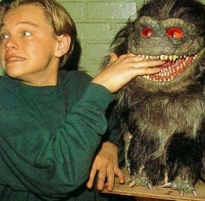 Leonardo Dicaprio On The Set Of "Critters 3"