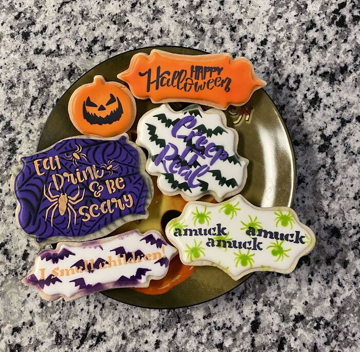 Practicing My Halloween Cookies