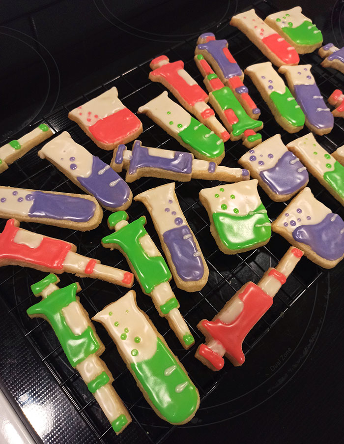 No Cookie Cutters. I Spent 4 Hours Making Them For My Coworkers In The Lab