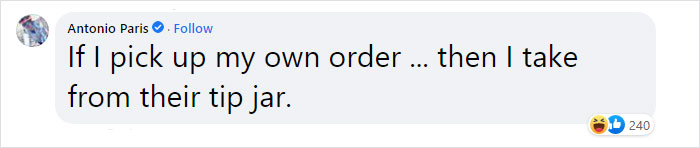 "For What?": Man Orders A Pizza He Will Pick Up Himself, Is Surprised When He's Asked For A 20% Tip "For What?": Man Orders A Pizza He Will Pick Up Himself, Is Surprised When He's Asked For A 20% Tip