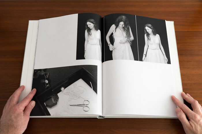 A Photo Book Following The Bride And Her Mother Making A Wedding Dress (33 Pics)