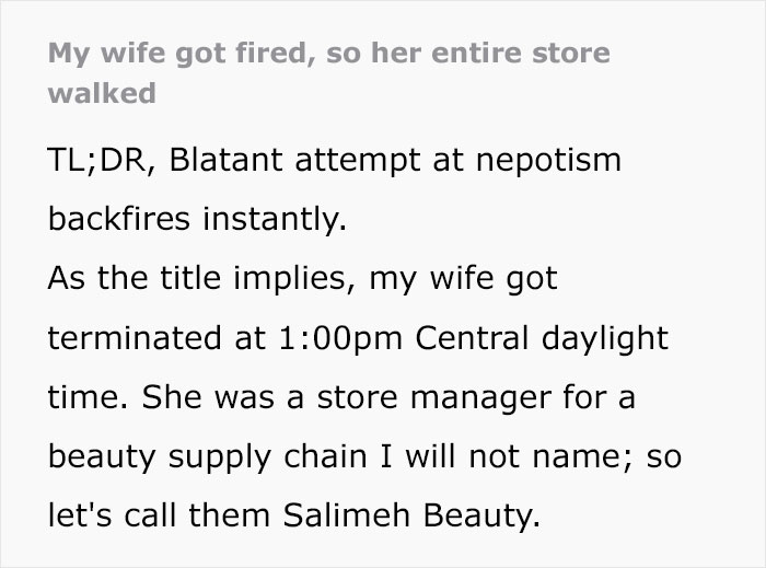 Beloved Manager Gets Fired On False Accusations, The Whole Team Sees Through It And Walks Out