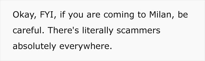 Couple Travel To Italy, Are Flabbergasted When They Fall For Obvious Tourist Traps 2 Times Within Hours