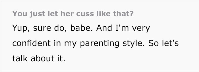 Mom Teaches Her 7 Y.O. The Context Of Swear Words And Allows Her To Use Them At Home