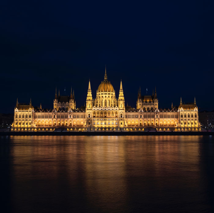 Hungarian Parliament Building In Budapest, Hungary