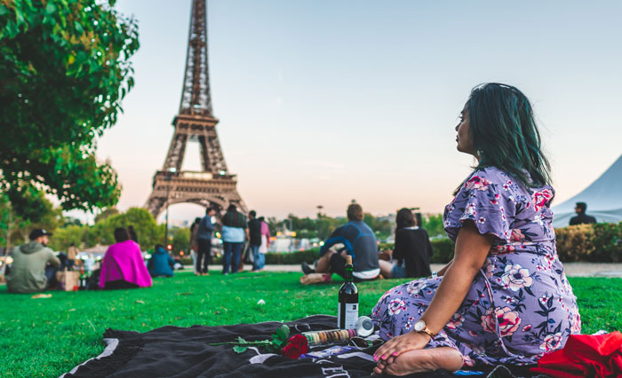Drink Wine Under The Eiffel Tower