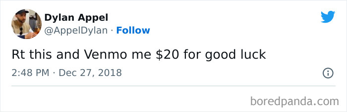 Thinks He Can Sell Good Luck