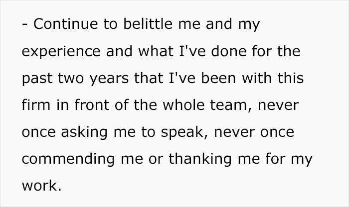 Woman Hands In "Heartfelt" And "Genuine" 2 Weeks' Notice, Gets Insulted In Front Of Her Whole Team Woman Hands In "Heartfelt" And "Genuine" 2 Weeks' Notice, Gets Insulted In Front Of Her Whole Team