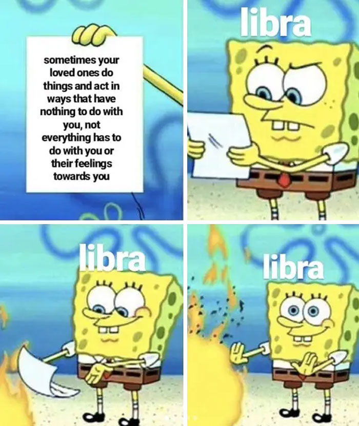 Libra SpongeBob SquarePants meme