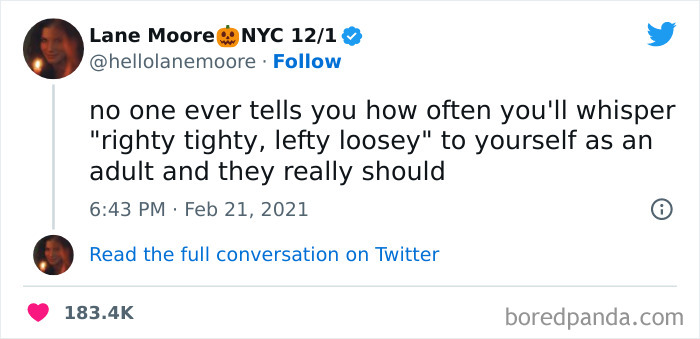 Tweet about adulthood humor from women featured in funniest tweets, highlighting relatable adult moments to make you ROFL.