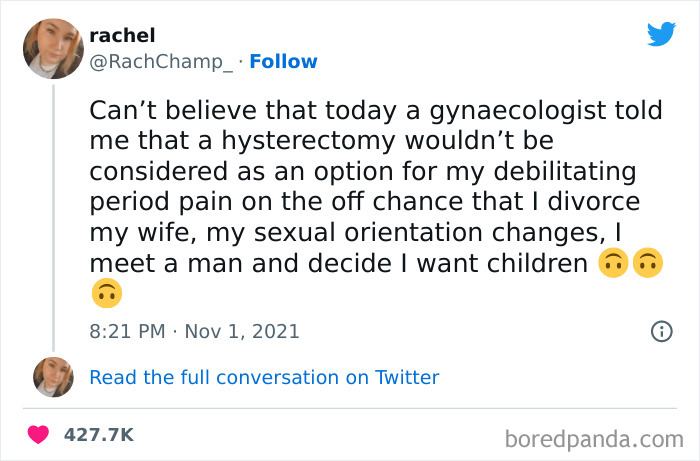 Please Let Women Just Not Have Kids I'm Begging You. Also Normalize Women Not Having Uteruses. Makes Trans Women Feel More Accepted