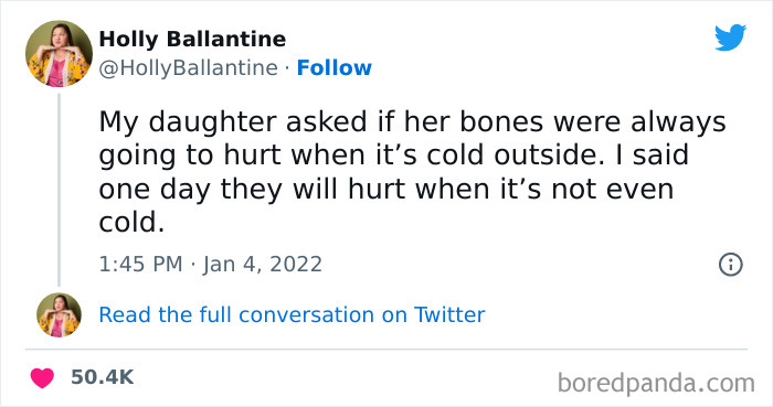 Tweet from a woman humorously describing adulthood pain, part of funniest tweets from women that will make you ROFL.