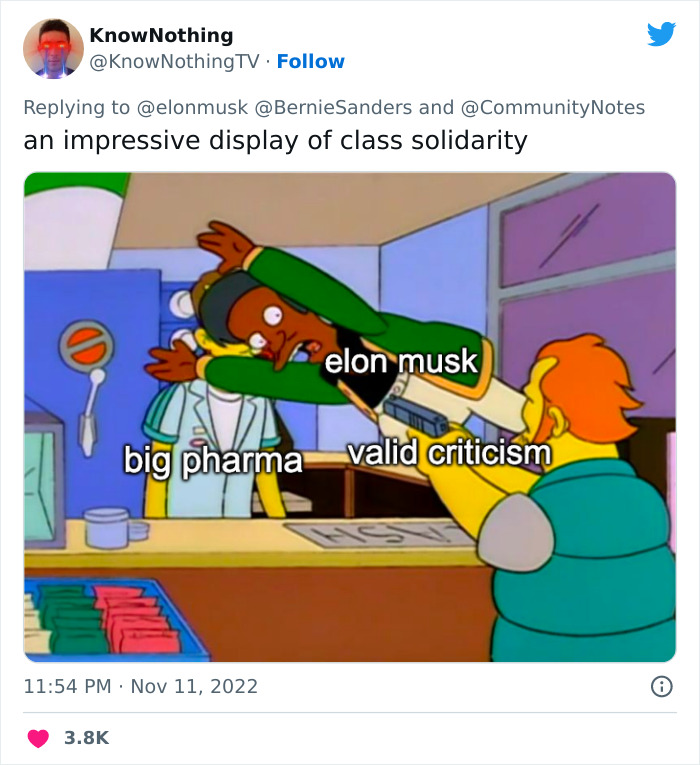 Bernie Sanders Calls Out Company Purposefully Raising Insulin Prices, When Elon Musk Tries To Defend Them, Twitter Corrects His Facts