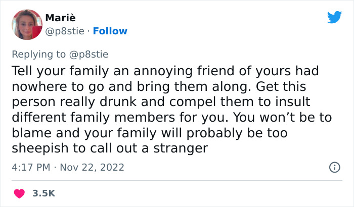 People Are Cracking Up At These 7 Satirical Ideas On How To Spoil Your Family’s Thanksgiving Without It Being Traced Back To You People Are Cracking Up At These 7 Satirical Ideas On How To Spoil Your Family’s Thanksgiving Without It Being Traced Back To You