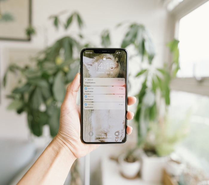 Holding Your Phone In Your Hand And Looking For It
