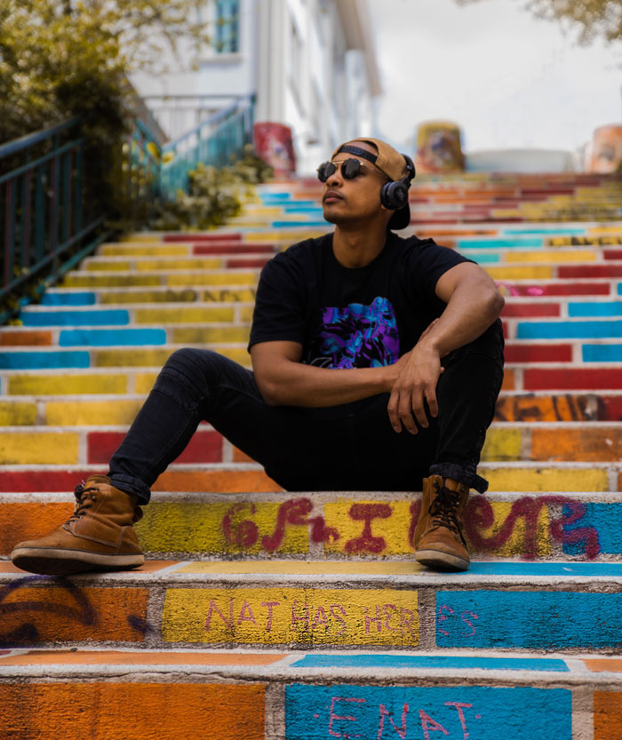 Pretending To Be In A Movie While Listening To Music On Headphones and Walking Down the Streets