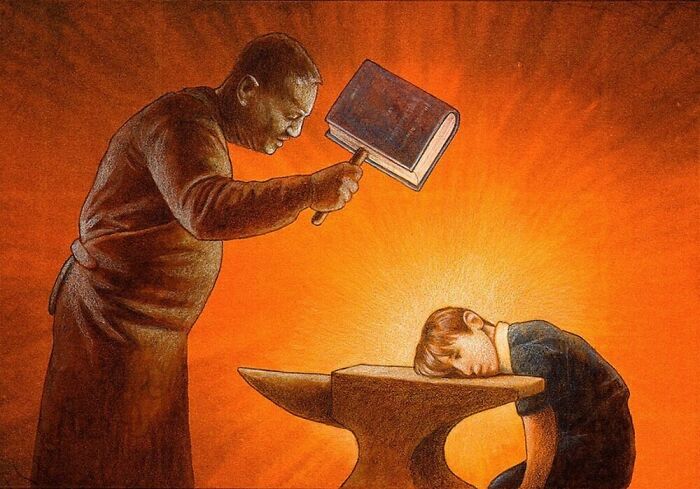 New Illustrations By Artist Pawel Kuczynski That Continue To Put Their Finger On The Wounds Of Today's Society (61 Pics)