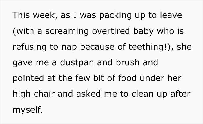 Mother Is Handed A Dustpan And A Brush To Clean Up After Her Baby, Wonders If That&rsquo;s Unreasonable