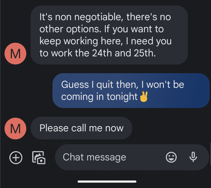 Boss Issues An Ultimatum After Woman Refuses To Work On Her Time Off, She Doesn&rsquo;t Waste A Second And Quits