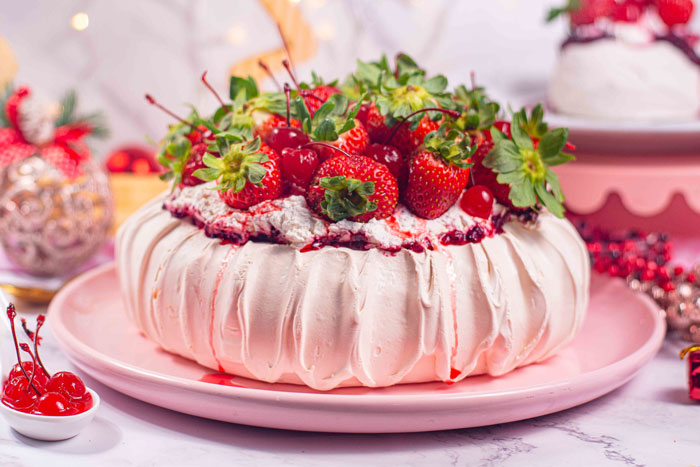 Pavlova, A Traditional Christmas Dessert In New Zealand