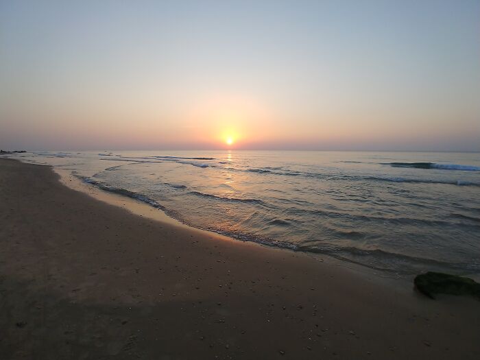 The Beach Is Always A Short Walk From My Home. Just Standing And Watching The Sunset