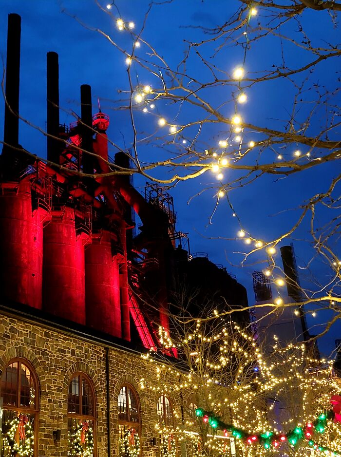 The Former Bethlehem Steel At Christmas