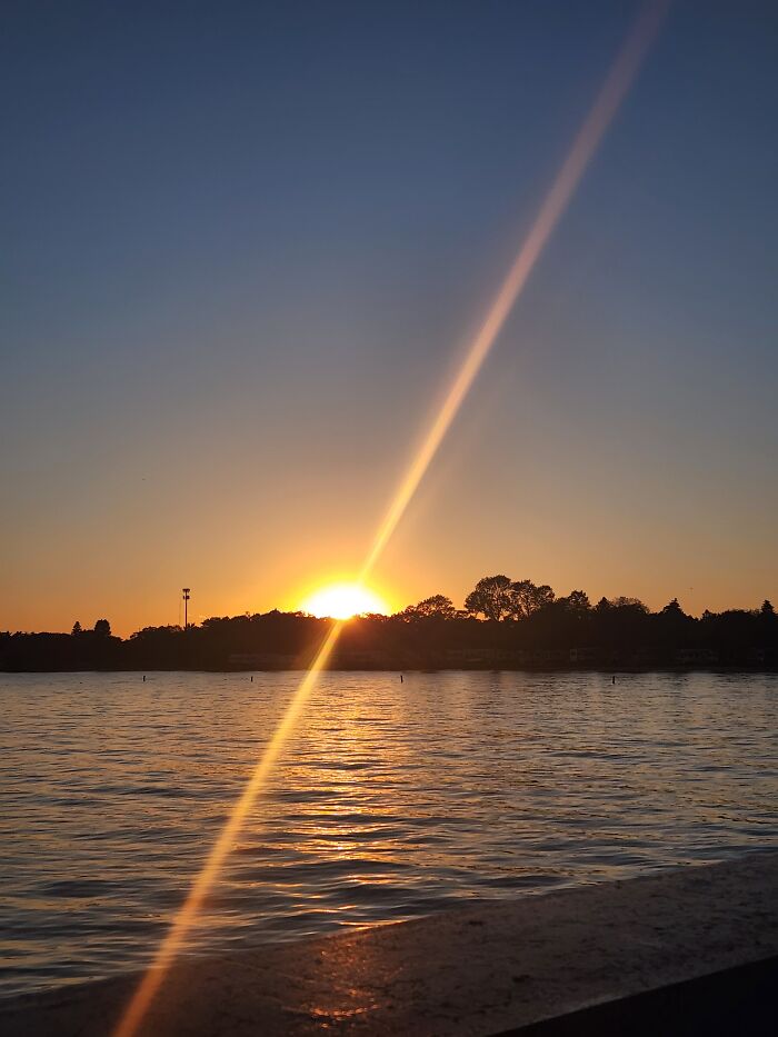 Sunset At Tawas Bay, Lake Huron, Michigain