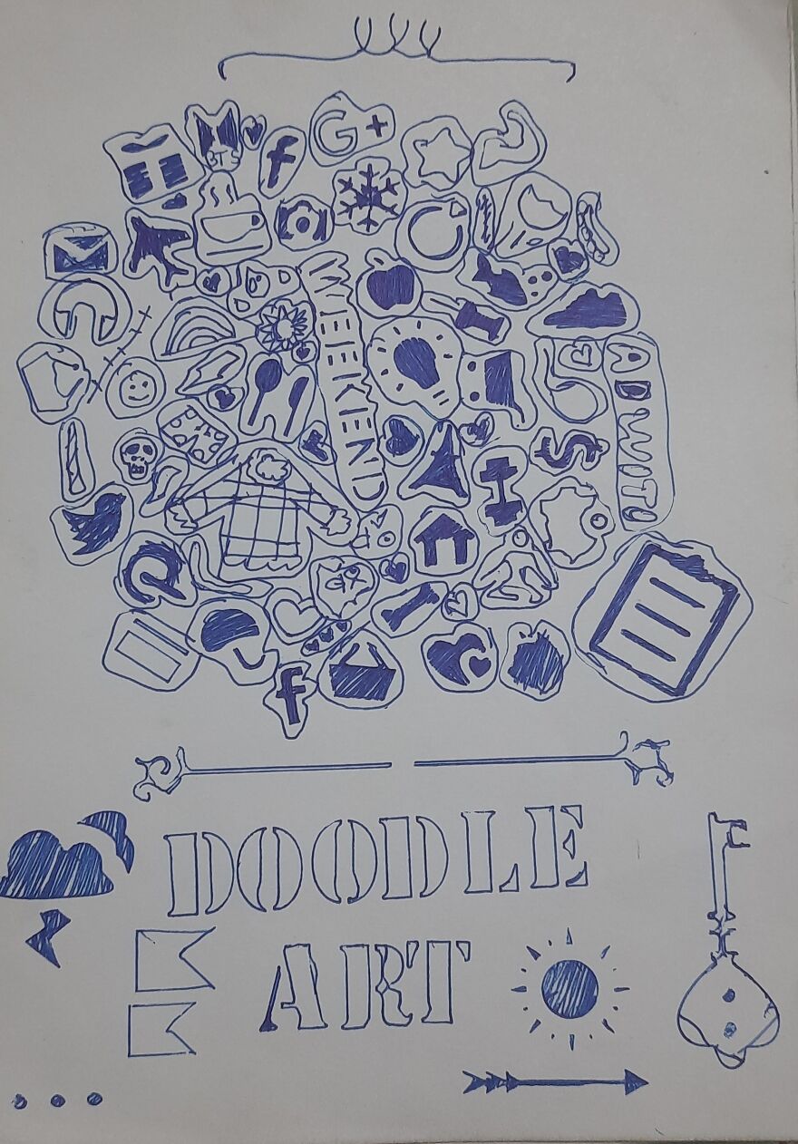 Artwork Using A Simple Ball Pen