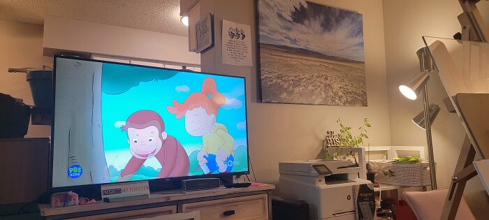 Watching Pbs Kids And Working On Artwork :)