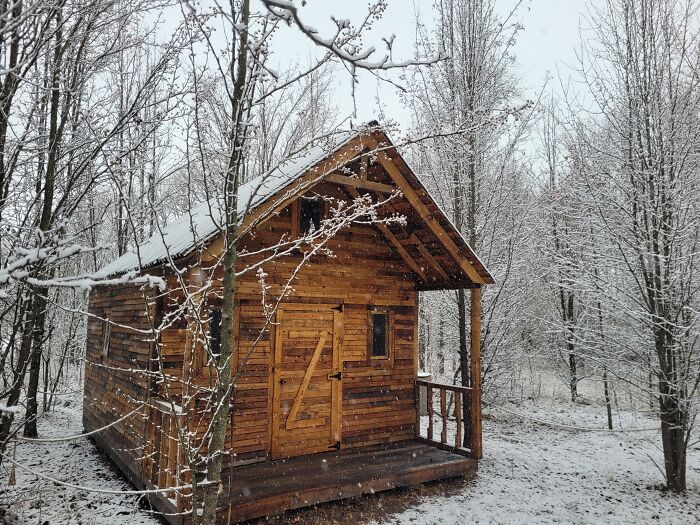 My Cabin That I Made Out Of Pallets