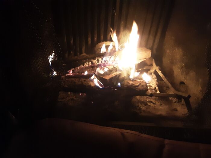 Sitting Inches From My First Fire Of The Season, Trying To Warm My Cold, Cold Heart (And Fingers And Toes). Gonna Need More Wood