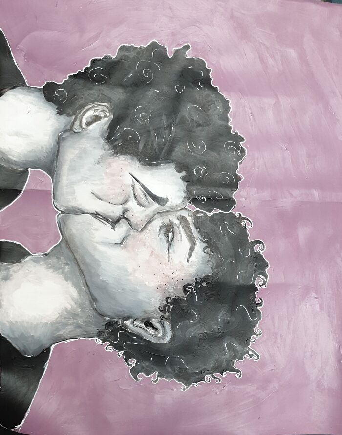 This Painting I Made, Made After Some Photo From The 1950's (I Think)