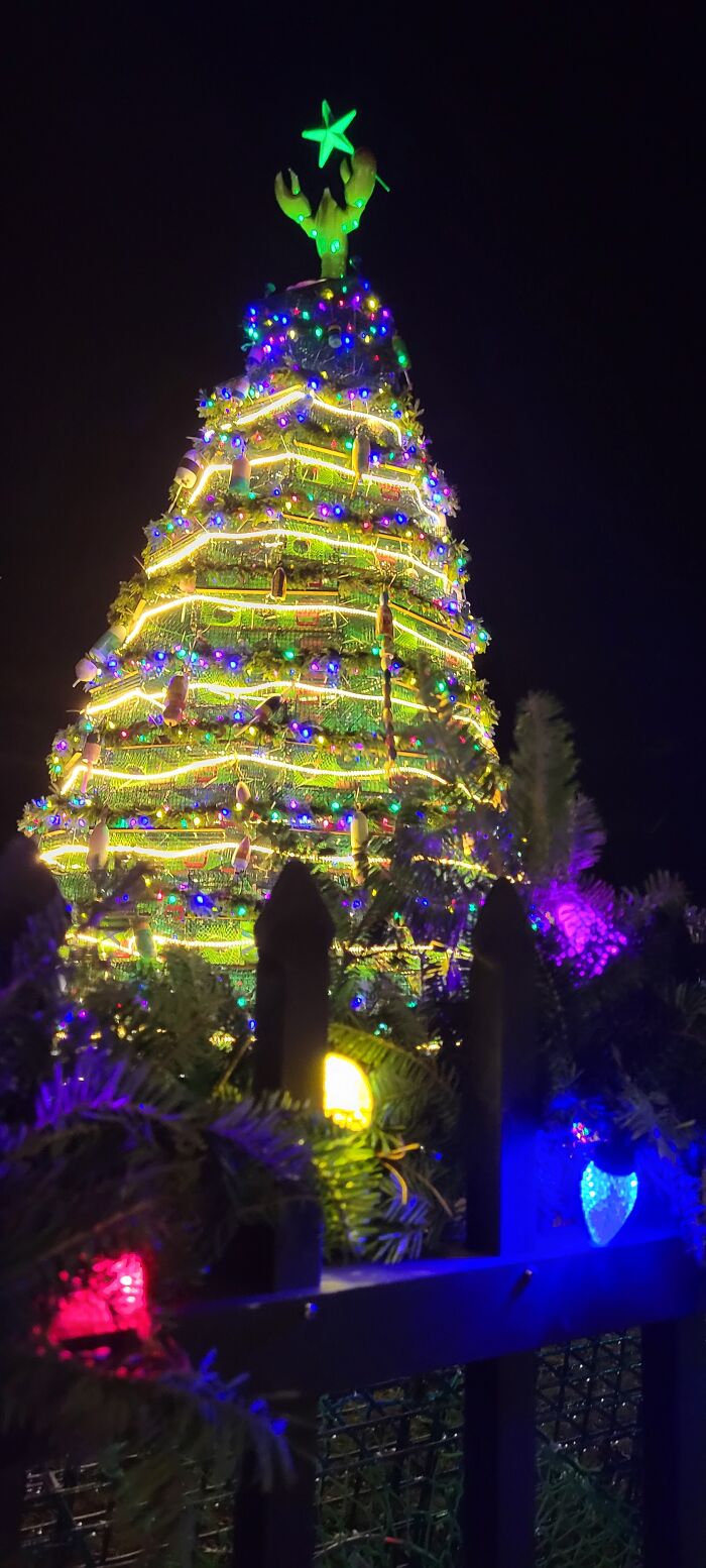 Happy Everything, Merry Anything From Rockland, Maine! This Is Our Lobster Trap Tree!