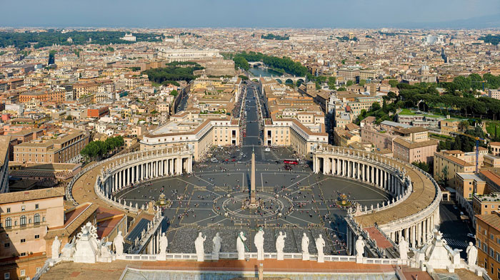 Saint Peter's Square In Vatican City