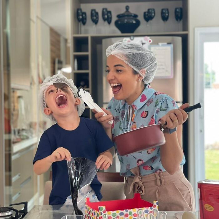 Societal Judgement Towards Enzo's Mark On His Face Encouraged His Mom To Replicate It On Hers To Walk In His Shoes