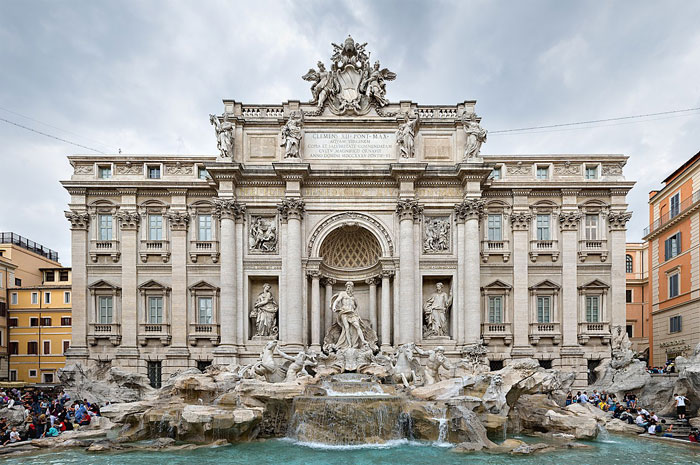 Trevi Fountain In Rome, Italy