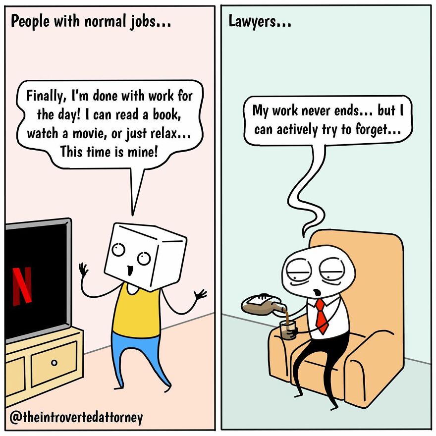 25 Comics Drawn By A Disgruntled Lawyer That Anyone With A Corporate Job Can Relate To