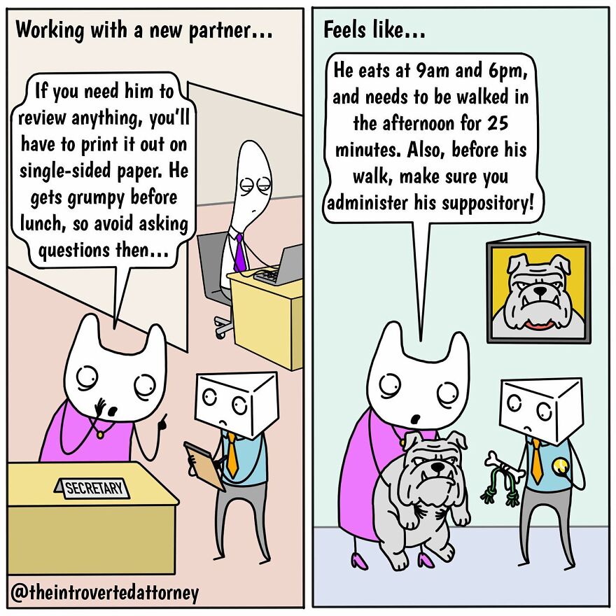 25 Comics Drawn By A Disgruntled Lawyer That Anyone With A Corporate Job Can Relate To