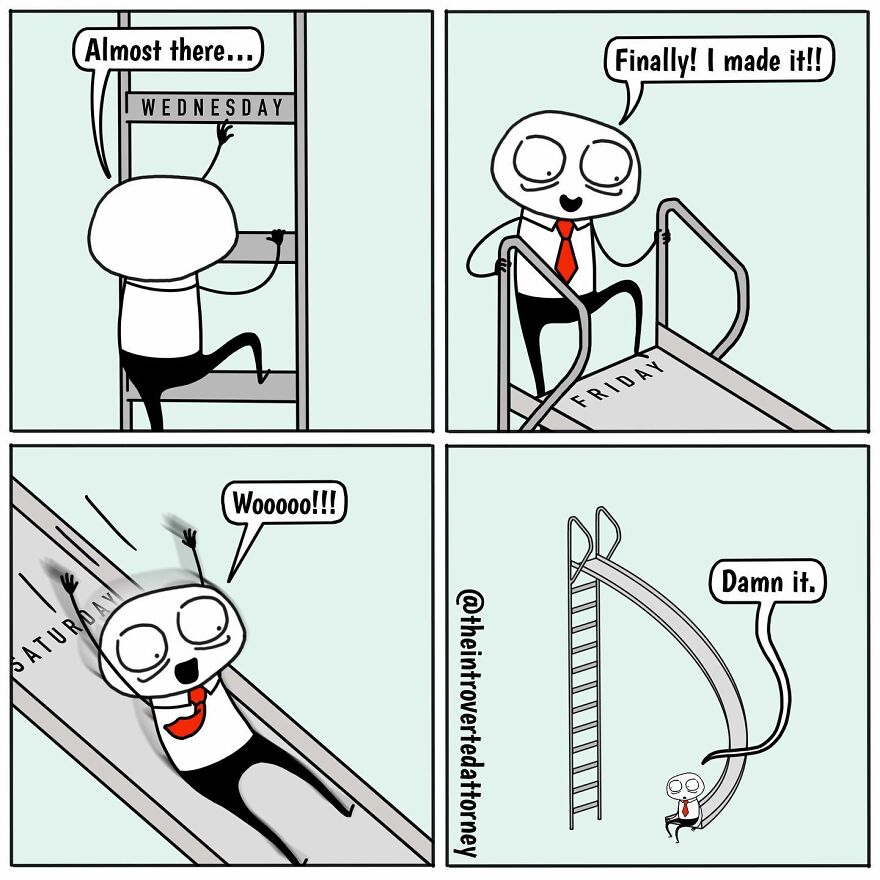 25 Comics Drawn By A Disgruntled Lawyer That Anyone With A Corporate Job Can Relate To