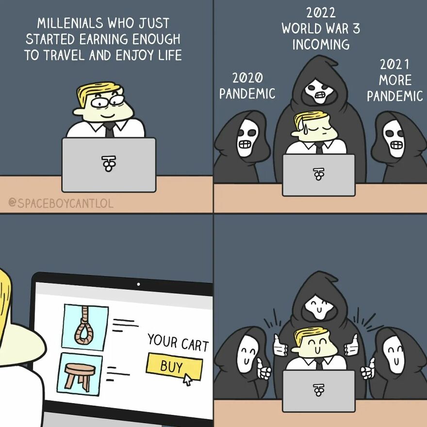 Artist’s New Hilariously Crazy Comics For People Who Loves Dark Humor (43 Pics)