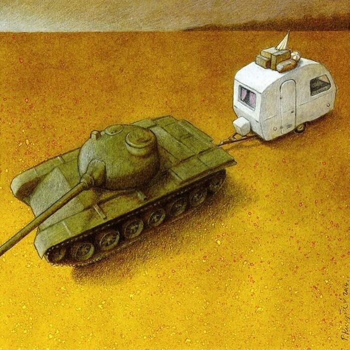 New Illustrations By Artist Pawel Kuczynski That Continue To Put Their Finger On The Wounds Of Today's Society (61 Pics)