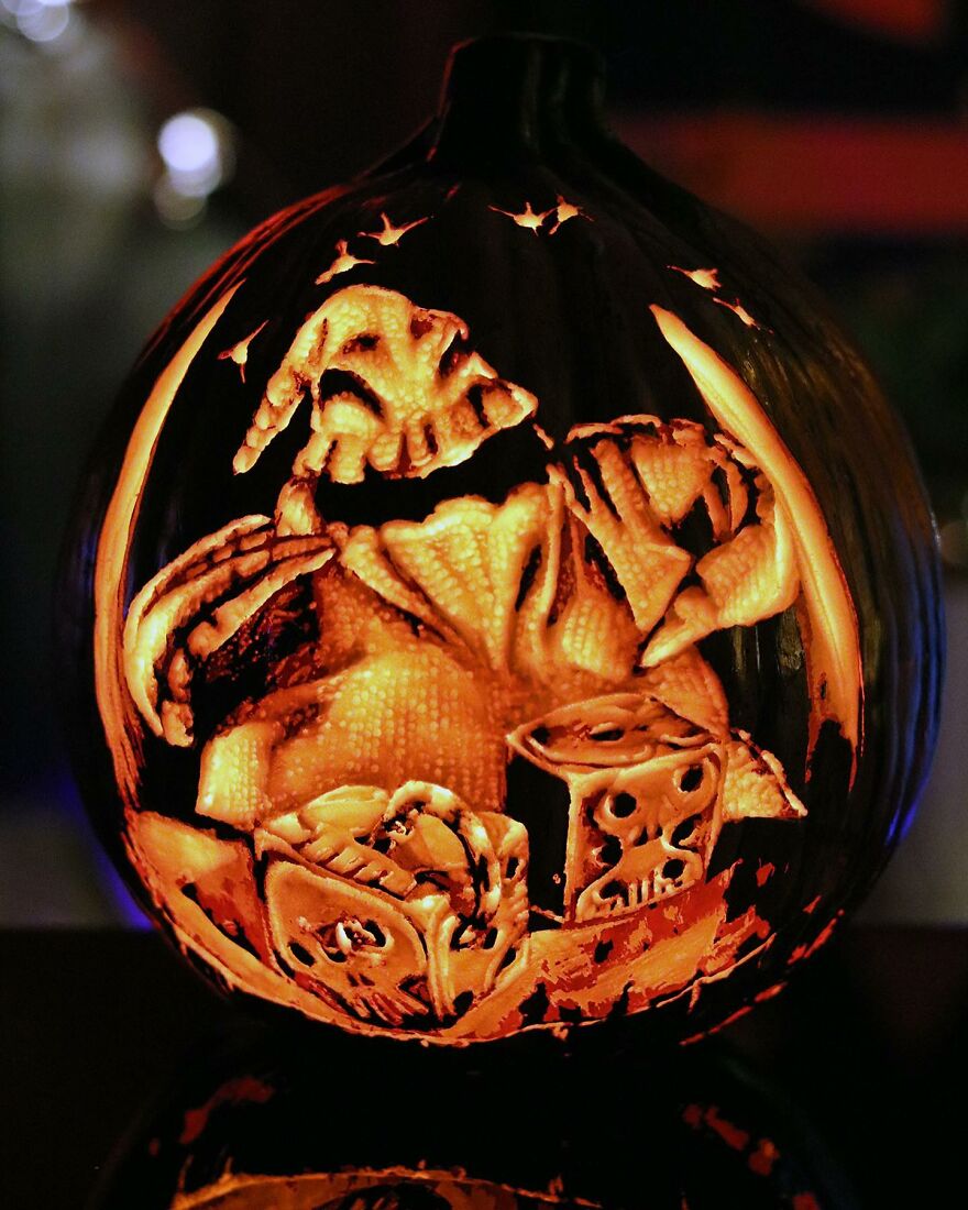 This Artist Takes Pumpkin Carving To Another Level And It's Scarily Good
