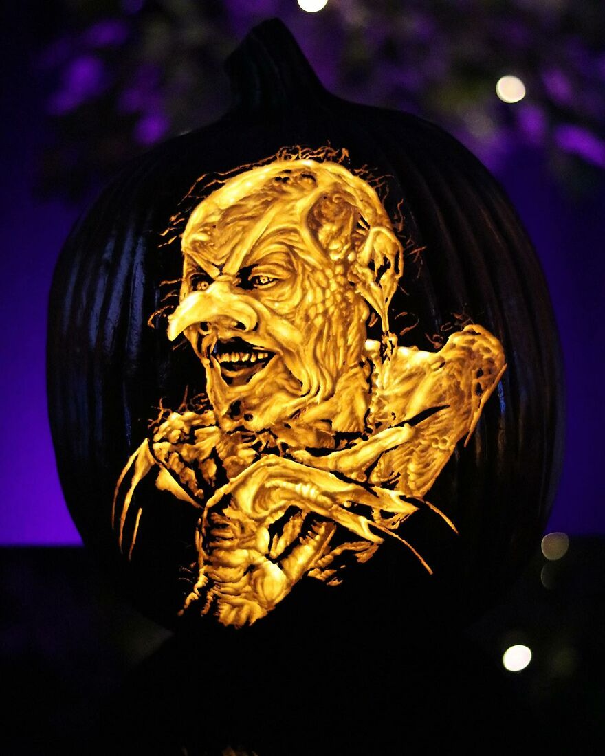 This Artist Takes Pumpkin Carving To Another Level And It's Scarily Good