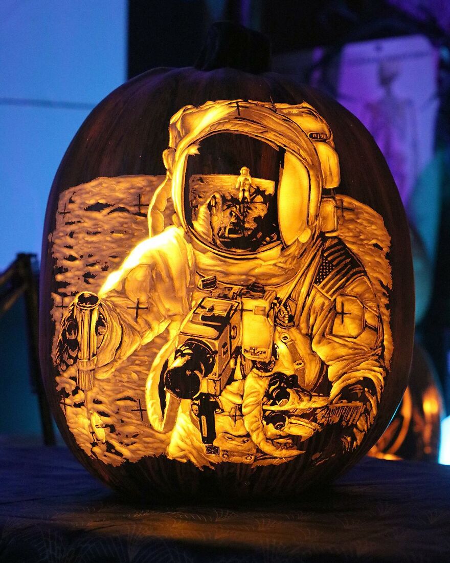 This Artist Takes Pumpkin Carving To Another Level And It's Scarily Good