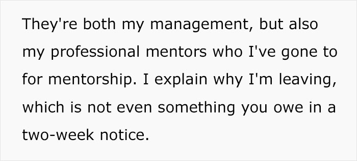 Woman Hands In "Heartfelt" And "Genuine" 2 Weeks' Notice, Gets Insulted In Front Of Her Whole Team Woman Hands In "Heartfelt" And "Genuine" 2 Weeks' Notice, Gets Insulted In Front Of Her Whole Team