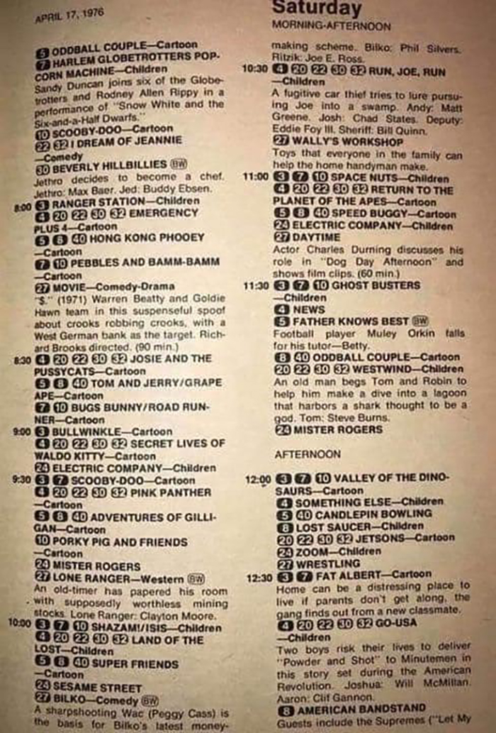 I’m This Old! Saturday Morning TV 1976